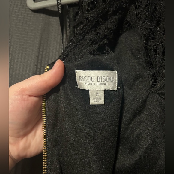 Bisou Bisou Little Black Dress Sz 2 - Picture 5 of 8